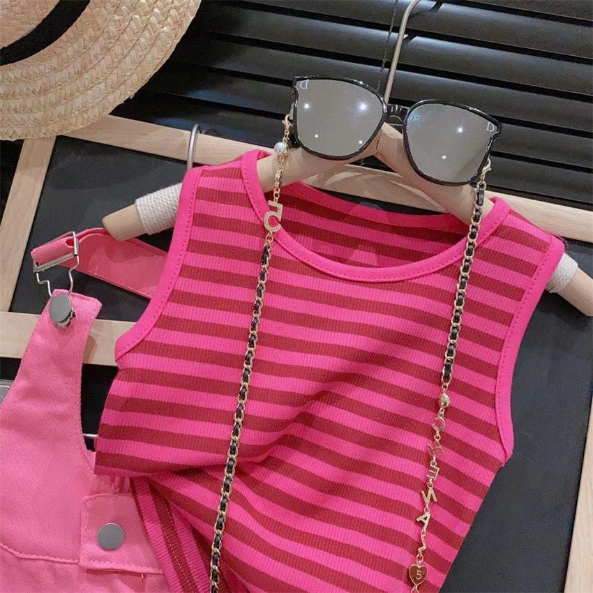 Classy Jumpsuit Style Girls Two-Piece Set