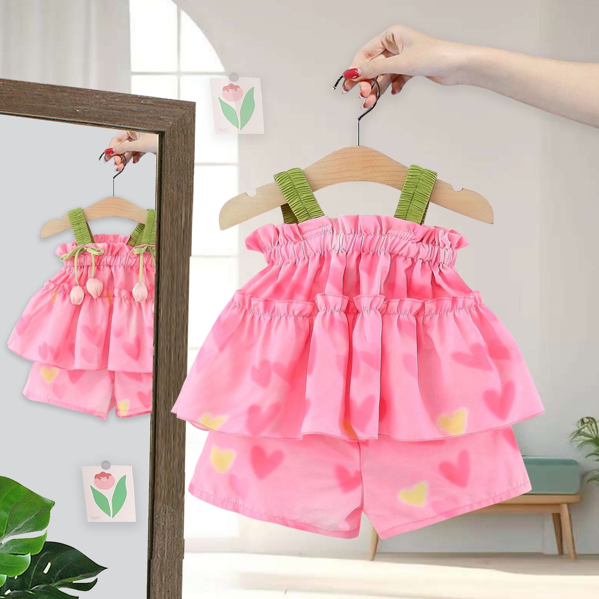 Hanging Tulip Girls Two Piece Set